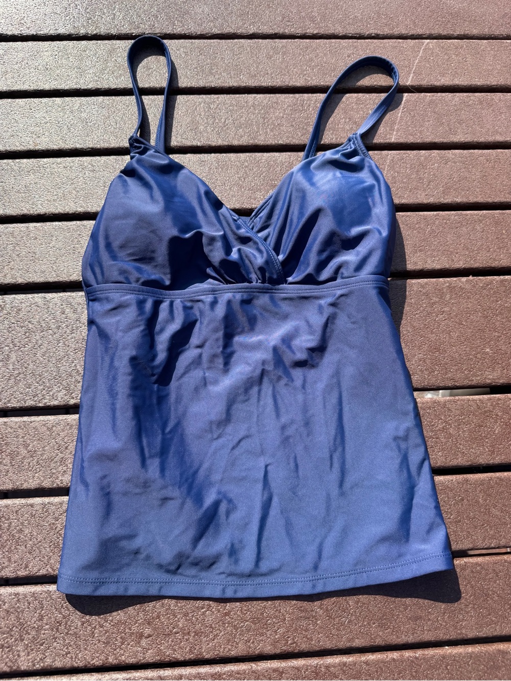 Navy Blue Tankini Swim Top